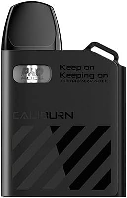 UWELL Caliburn AK2 Pod System Kit Compact and Powerful Device 2mL (Black) Uwell Vape POD E Cigarettes Kit No Nicotine