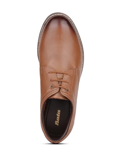 Image of Bata Knox Derby, Men's Tan Formal Derby Shoes