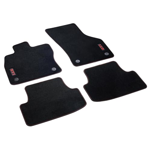 Tapis de Sol Velours Golf 8 Original VW GTI Noir Contre Usure Habitacle