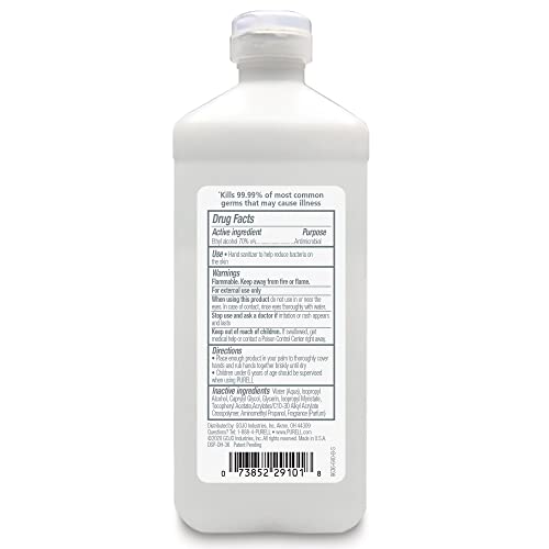 Purell Advanced Hand Sanitizer Refreshing Gel, Clean Scent, 16 fl oz Flip Cap Bottle (Pack of 12) - 9636-12-S - Image 3