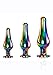 Evolved Love Is Back - Rainbow Metal Anal Plug Set - 3-Piece