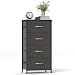 ROMOON 4 Drawer Fabric Dresser Storage Tower, Organizer Unit for Bedroom, Closet, Entryway, Hallway, Nursery Room - Dark Indigo