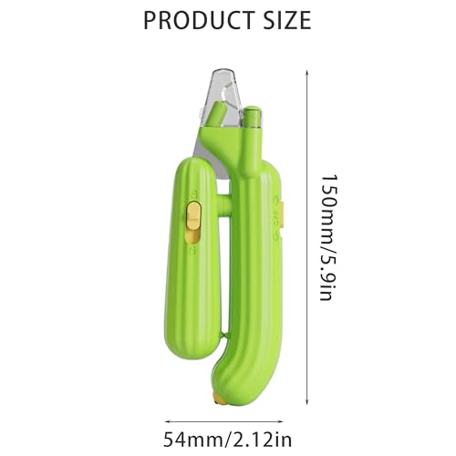 Image of Cactus Shaped Cat Nail Clippers - Durable, Ergonomic Pet Grooming Tool for Cats & Kittens - Safe, Sharp, and Comfortable Claw Trimmer(Green)