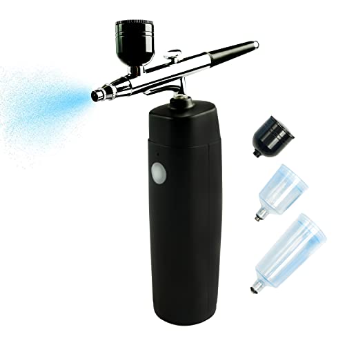 Cordless Airbrush Kit Makeup Cake Decor Model Coloring Nail Art Compressor Airbrush Spray for Makeup Compressor Suitable for Tattoo Makeup Manicure Multi-Purpose Airbrush