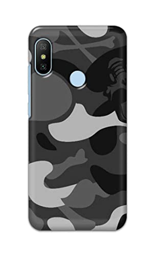 Image of Printed Hard Back Cover Case for Mi Redmi 6 Pro Back Cover (Army Pattern) -1302