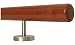 Produktbild Mahagoni Geländer Handlauf Treppe Holz Griff gerade Edelstahlhalter, Länge 30-500 cm aus einem Stück/zum Beispiel Länge 380 cm mit 5 gerade Halter - Enden =Radius gefräst