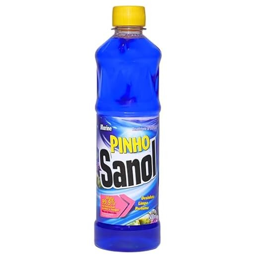 Sanol Desinfetante Líquido Para Uso Geral Pinho Marine 500 Ml Azul