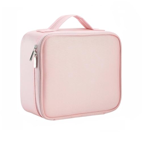 INOVERA (LABEL) Nylon Makeup Organizer Bag for Women, Girls & Bridal - Travel Cosmetic Kit Storage Organiser - Toiletry Vanity Box with Adjustable Compartment, 26l x 23b x 9h cm... - Image 3