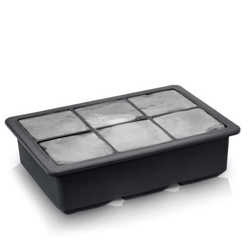 Molde de silicona para cubos de hielo con tapa, gris miniatura 5