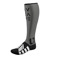 AYCANE A-SHIELD schnittfeste Eishockey-Socken – A5 Schutz, ultraleicht, nahtlos, feuchtigkeitsableitend, Anti-Geruch – Profi Eishockey Hockey Socken für Erwachsene (XL (EU 45-47))