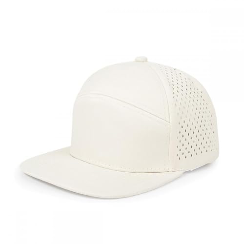 Generisch 2026 Gorra de béisbol de ala plana para hombre, ajustable, gorra snapback, malla ligera y transpirable para deportes al aire libre, ropa casual, beige, talla única