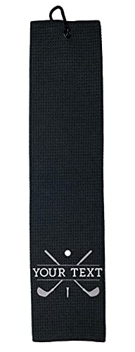 Wolf Golf Towels - Custom Golf Towel - Embroidered Golf Towels For Golf Bags With Clip - Personalized Golf Towel For Golf Bags For Men - Golf Gifts For Men #TOP1