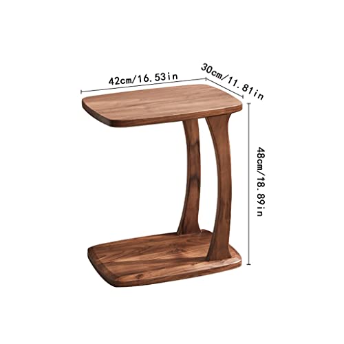 Table d'appoint canapé bois au design minimaliste et finitions soignées - 4