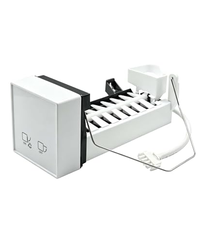 Image of 241798233 Refrigerator Ice Maker Replacement Fits for Frigidaire Freezer | Fits for Electrolux Kenmore Crosley Refrigerator, Replaces 241798226 5304480273 5304504052, White