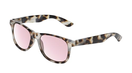 Medspex Melbourne Pink Tint FL-41 Glasses Tortoise Havana Crystal Men Women Blue Light Sensitivity Migraine FL41 Photophobia
