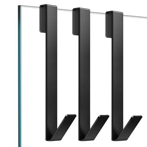 FUMAX Shower Door Hooks 10 in, Shower Hooks for Towels,