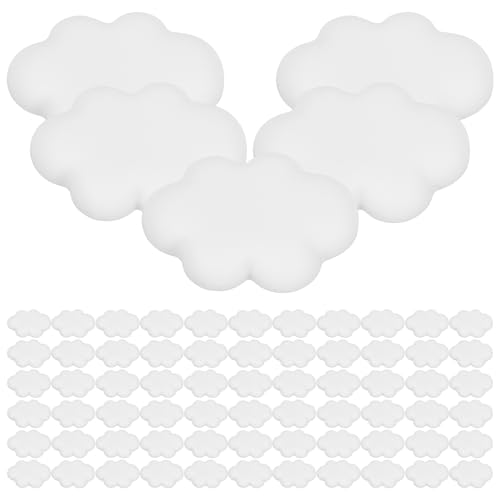 Alipis 100 Piezas Accesorios de Resina Forma de Nubes Blancas para Decoración DIY Adornos Ligeros para Estuches de Lápices y Celulares Material Seguro y Duradero para Manualidades Hechas