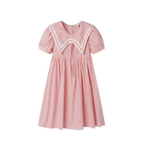 Mud Kingdom Girls Nautical Dress Sailor Collar Short Sleeve Summer School Uniform Size 4-14