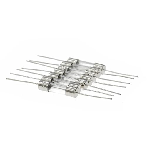 Fusible axial en verre F6A 5x20mm avec fil de plomb pour circuit électrique
