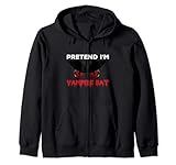 pretend i'm vampire bat divertente facile halloween costume party felpa con cappuccio