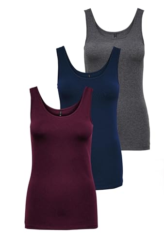 ONLY Débardeur Femme basique en coton stretch pour un confort quotidien