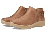 Micro - Leder Skechers Damen Lovely Vibe-Moonlight Stiefelette, Hellbraun, 40 EU