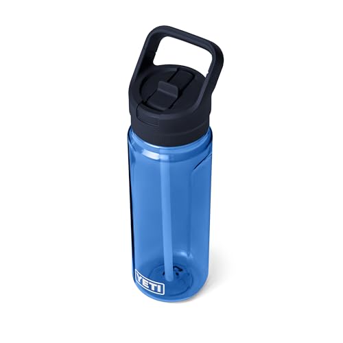 Image of YETI Yonder 750 ml /25 oz Water Bottle with Yonder Straw Cap, Royal Blue