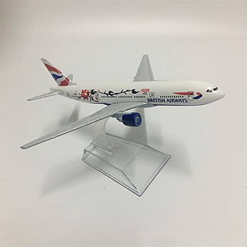 Modelo de avión Boeing B777 sin montaje réplica de metal duradera que no pierde color 4