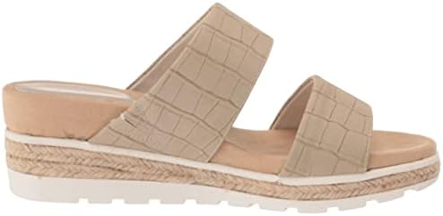 Easy Street Women's Maryann Wedge Sandal, Taupe Croco, 8 Wide | Image 5