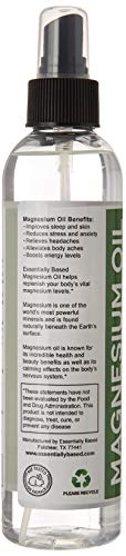 Magnesium Oil Spray - Large 8Oz Size - Extra Strength - 100% Pure For Less Sting - Less Itch - Essential Mineral Source - Made In Usa #TOP1