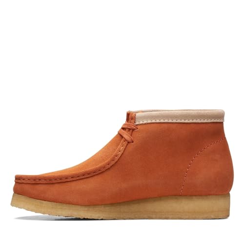 Image of Clarks Womens Wallabee Suede Fringe Lace Up Flats