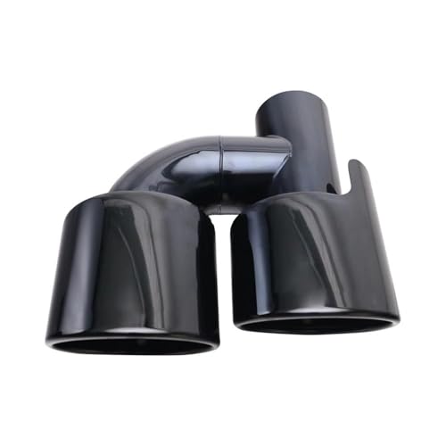 Tuyaux silencieux embouts d'échappement acier inoxydable double ovale