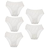 Toyvian 5 Piezas Braguitas Desechables para Maternidad Algodón Transpirable sin Costuras Prácticas y Cómodas para Mujeres Embarazadas y Postparto Portátil sin Lavado
