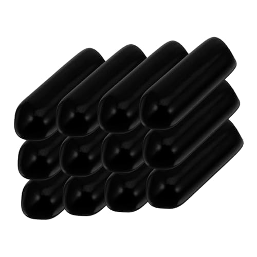FUNOMOCYA 300pcs Hook Holder Peg Board Hook Tip Cover Pegboard Hook Protector Hanger Reaching Stand Prong Tips for Pegboard Hook Dishwasher Rack Repair Kit Hook End Cap PVC Black