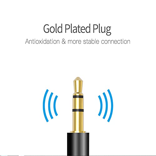 XPMY 3FT/1M 3.5mm AUX Cable, Nylon Braided Jack Cable for Headphones, Smartphones, iPod, iPad, MP3/MP4, Computer, Car Stereo/Speaker