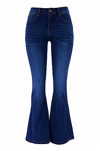 Atditama Relaxed Straight Leg Stretch Jeans for Women Mid Rise Bootcut Stretch Boyfriend Mom Wide Jeans3