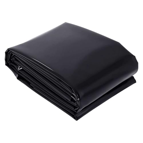 Bâche de Bassin en PEHD Noir Membrane Étanche Multi-Tailles pour Extérieur