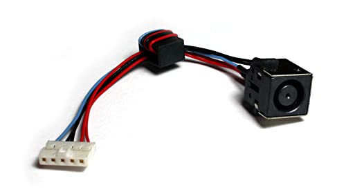 Conector de alimentación Power4Laptops con cable flexible para carga estable en DELL 15R