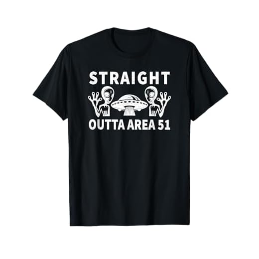 Straight Outta Area 51 Funny Alien UFO Camiseta