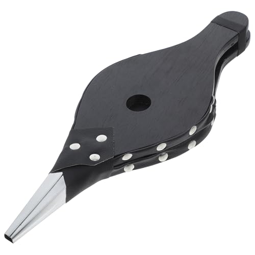 GARVALON Soplador Manual para Barbacoa Portátil Fuelle Resistente de Acero Inoxidable y Madera para Picnic Camping y Chimeneas al Aire