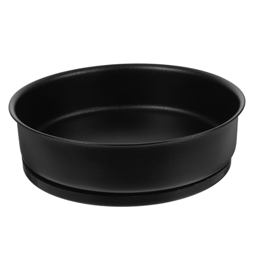 ULTECHNOVO Bandeja rotativa de condimento inoxidable organizador especias Coscadro de almacenamiento giratorio de condimento el plastico Negro