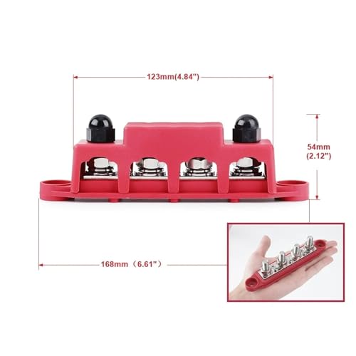 Bloque de distribución de energía de batería 12V 250A M10 para camión 3