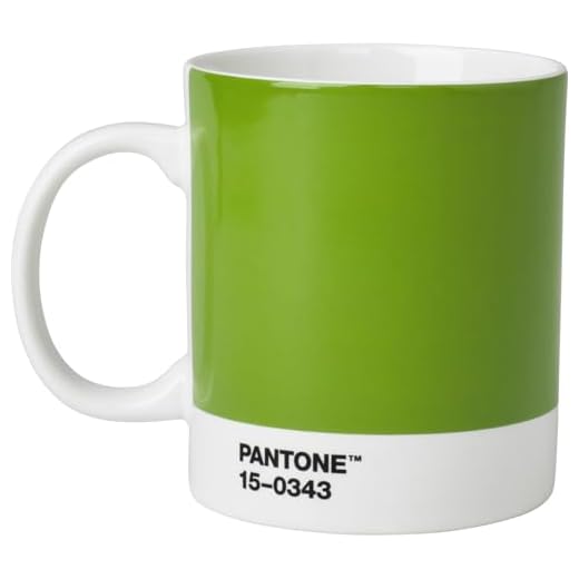 PANTONE Mug, coffee / tea cup, fine china (ceramic), 375 ml, Green