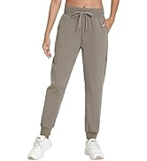 XINGPAOZHE Women's Quick-Dry Lightweight Joggers - Elastic Waist Hiking Pants with Pockets for Ou...
