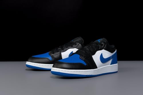 Jordan Big Kid's Air 1 Low White/Royal Blue-Black-White (553560 140) - 54