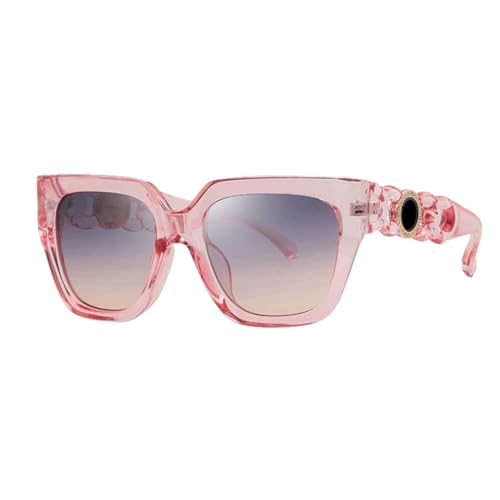 Lunettes de soleil pour femme monture carrée surdimensionnée blanche