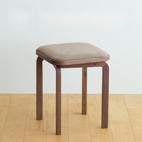 1つお選びください 生地:マリンブルー 府中家具 COCCO Stool ウォールナット[No.626]/ 木製 無垢材 4本脚 スツール イス 椅子 広島県