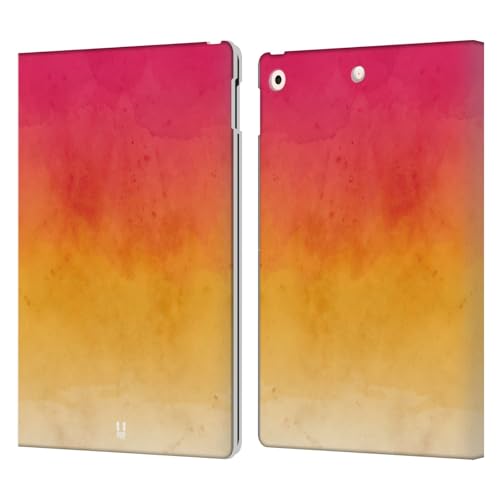 Étui portefeuille iPad 10.2 protection cuir housse antichoc rose jaune