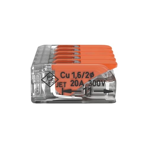Kit Com 10 Conector Wago Emenda 5 Fios Mod 221-415
