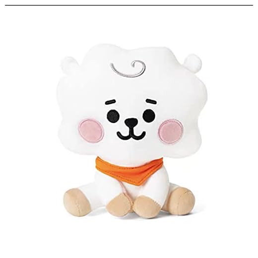 Lerion Cute Cartoon Pillow Doll (Rj, 4.5 inch) - Small Plush Puppets for Kids, Baby Series Stuffed Animal Figure